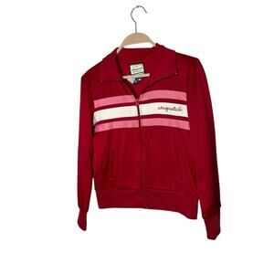 Vintage Y2K Aeropostale Red Track Athletic Casual Jacket Womens Size M